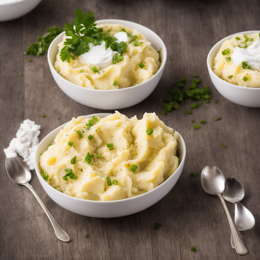 Mashed Potatoes with Half-and-Half and Sour Cream
