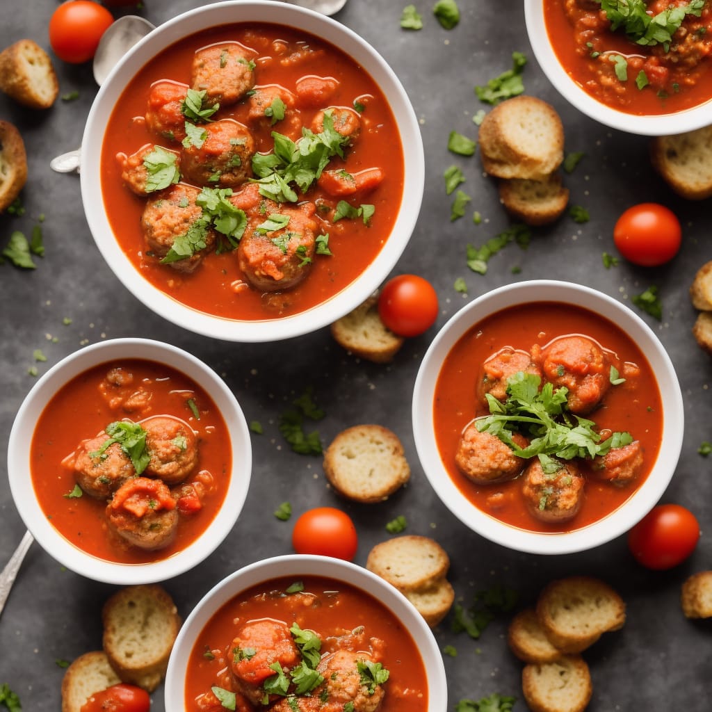 Meatball & Tomato Soup