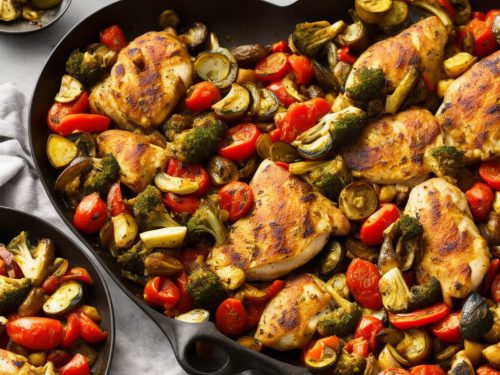 Mediterranean Chicken with Roasted Vegetables