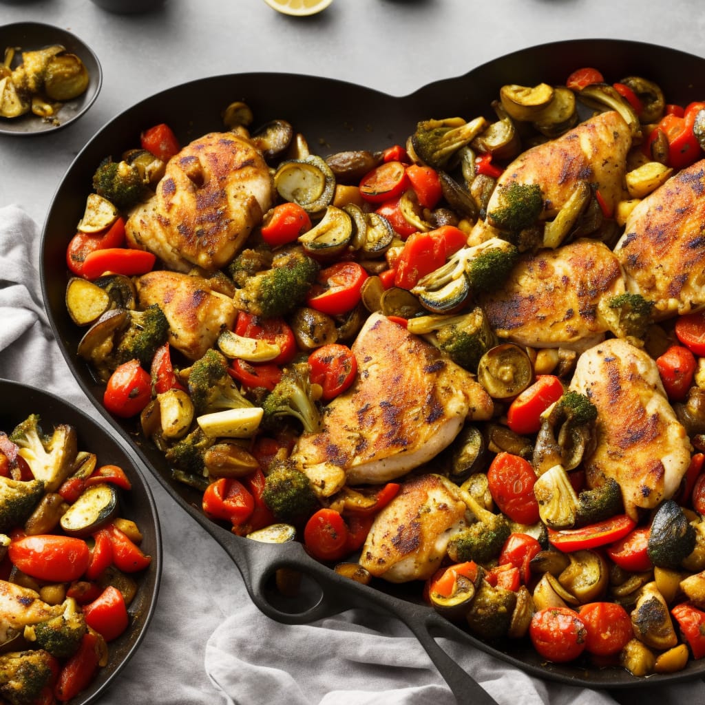 Mediterranean Chicken with Roasted Vegetables