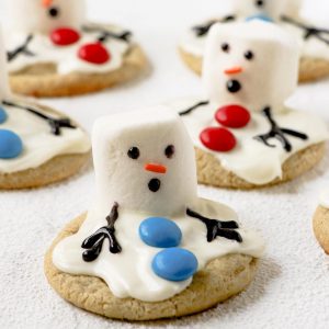 Melted Snowman Cookies