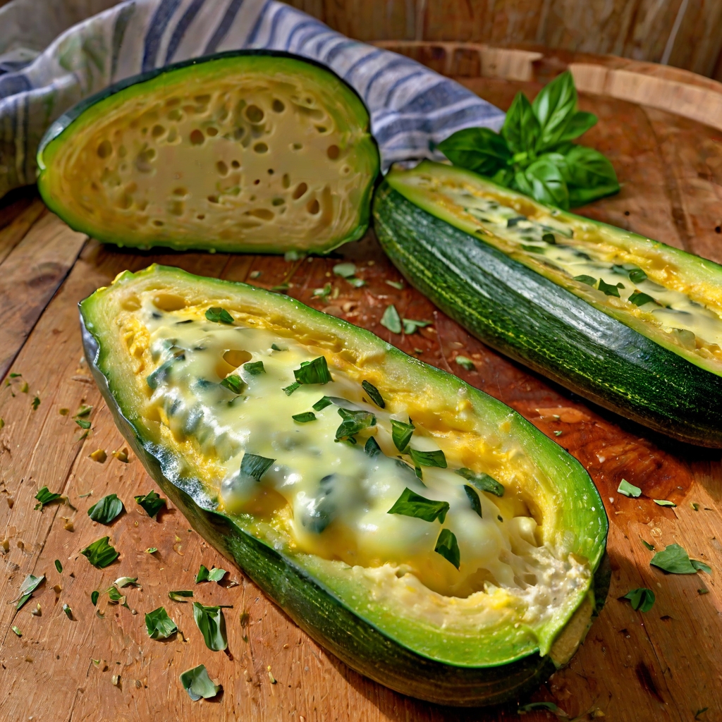 Melting Cheese Courgettes
