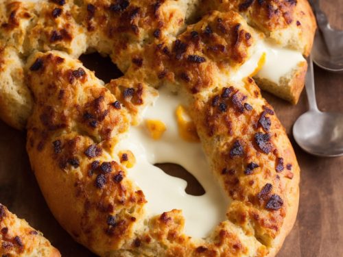 Melting Cheese with Poppy & Apricot Bread Wreath