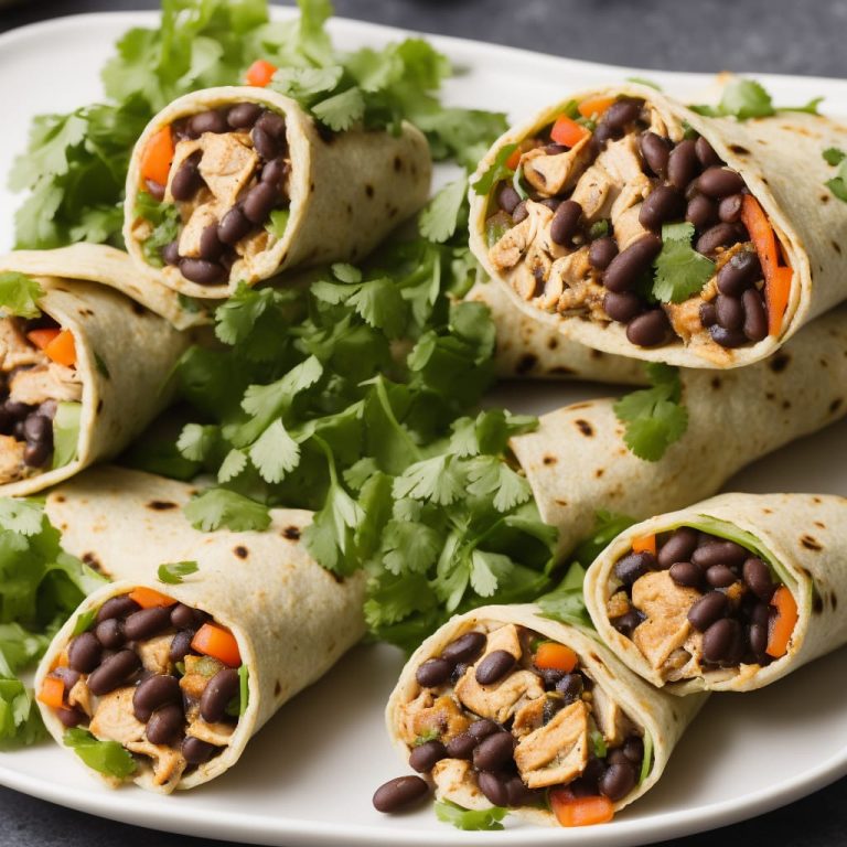 Mexican Chicken & Black Bean Wraps Recipe