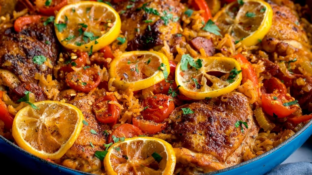 Mexican-Inspired Chicken Thigh and Rice Skillet