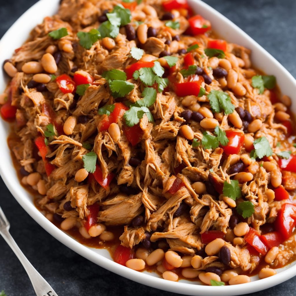 Mexican Pulled Chicken & Beans