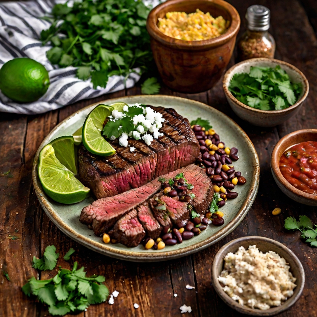 Mexican Steak with Beans