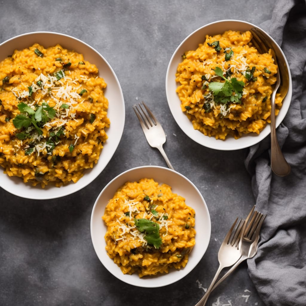 How to Make Microwave Risotto with Winter Squash, Maple Syrup and Sage 