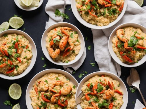 Microwave Crab Risotto with Chilli Crab Toasts