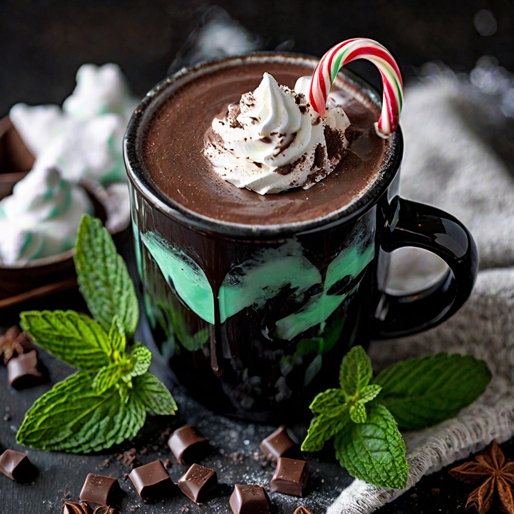 Midnight Mint Hot Chocolate