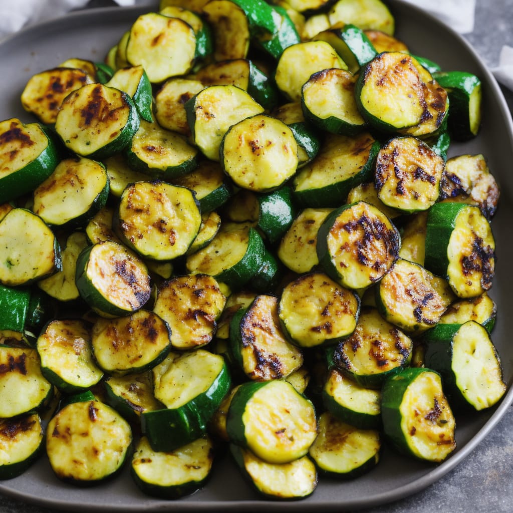 Minty Griddled Courgettes