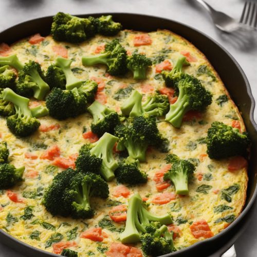 Minty Salmon & Broccoli Frittata Recipe