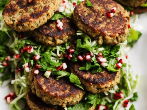 Miso Burgers with Mint & Pomegranate Slaw