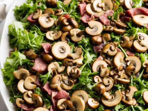 Mixed Mushroom & Ham Salad