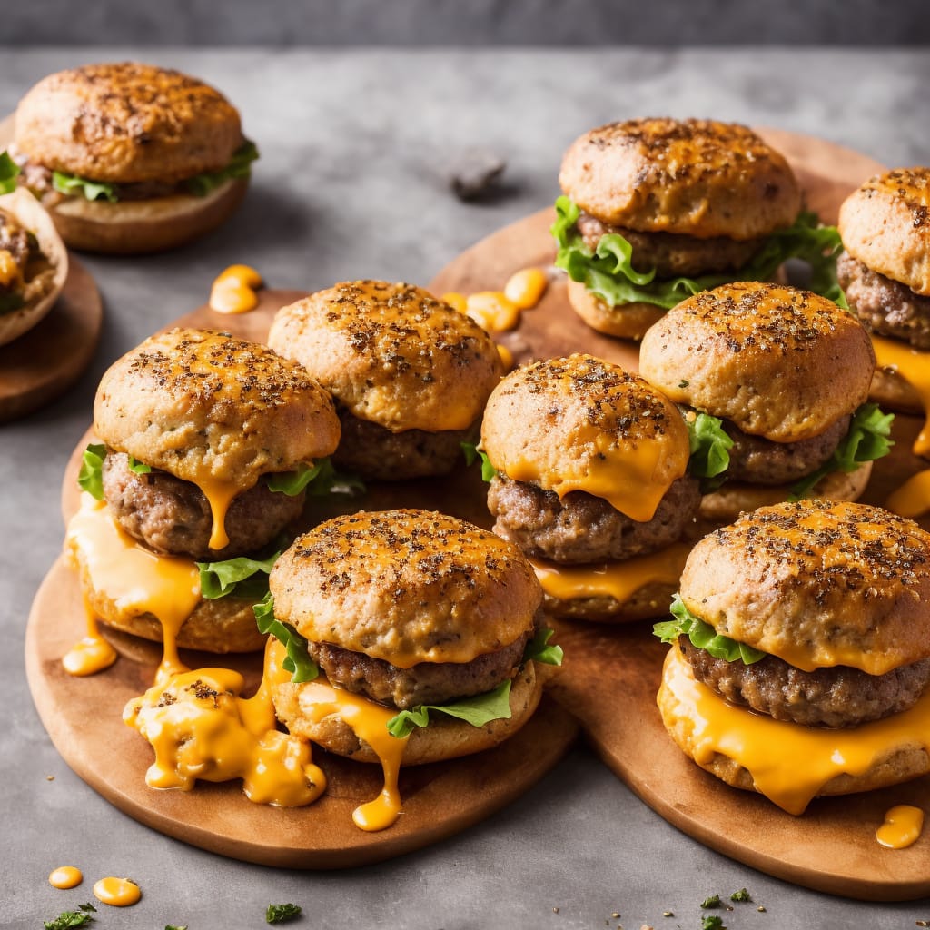 Molten Cheese-Stuffed Burgers