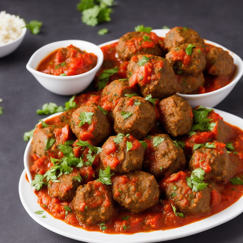 Moroccan Kofte with Spicy Tomato Sauce