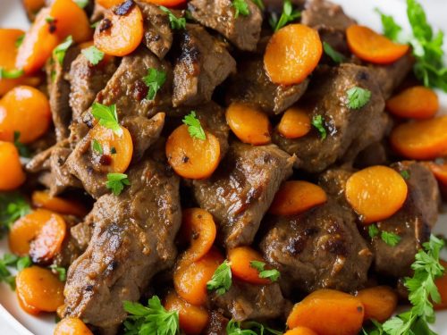 Moroccan Lamb with Apricots, Almonds & Mint