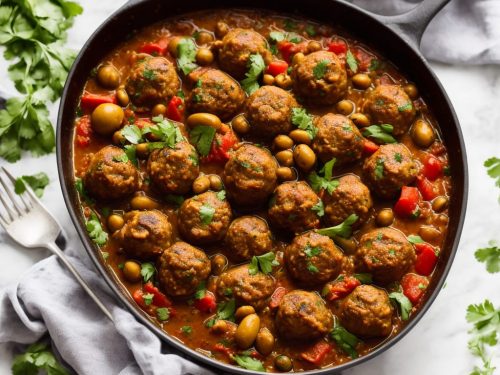 Moroccan Meatball Tagine with Lemon & Olives