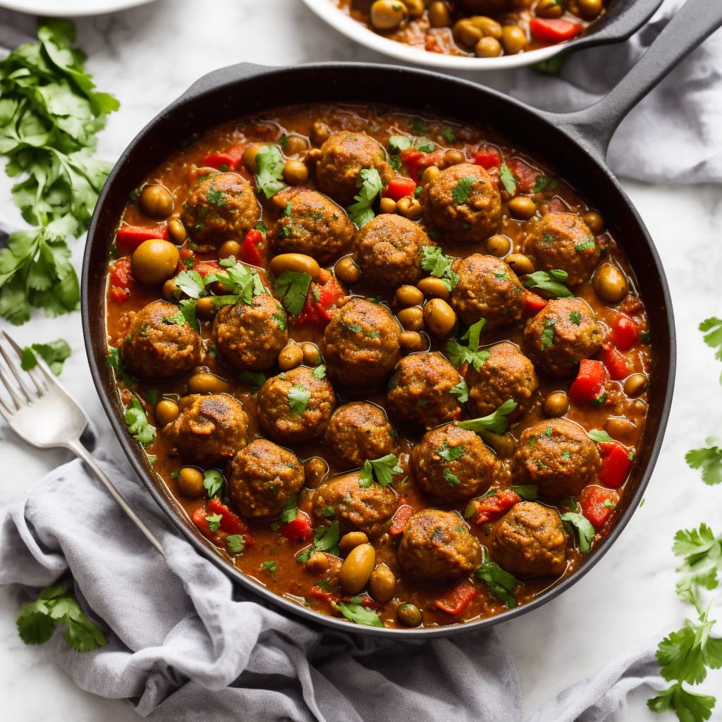 Moroccan Meatball Tagine with Lemon & Olives