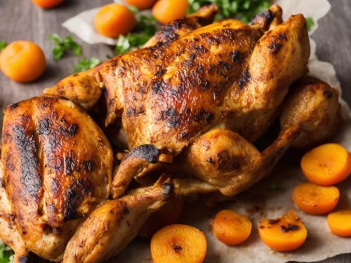 Moroccan Roast Chicken with Apricots
