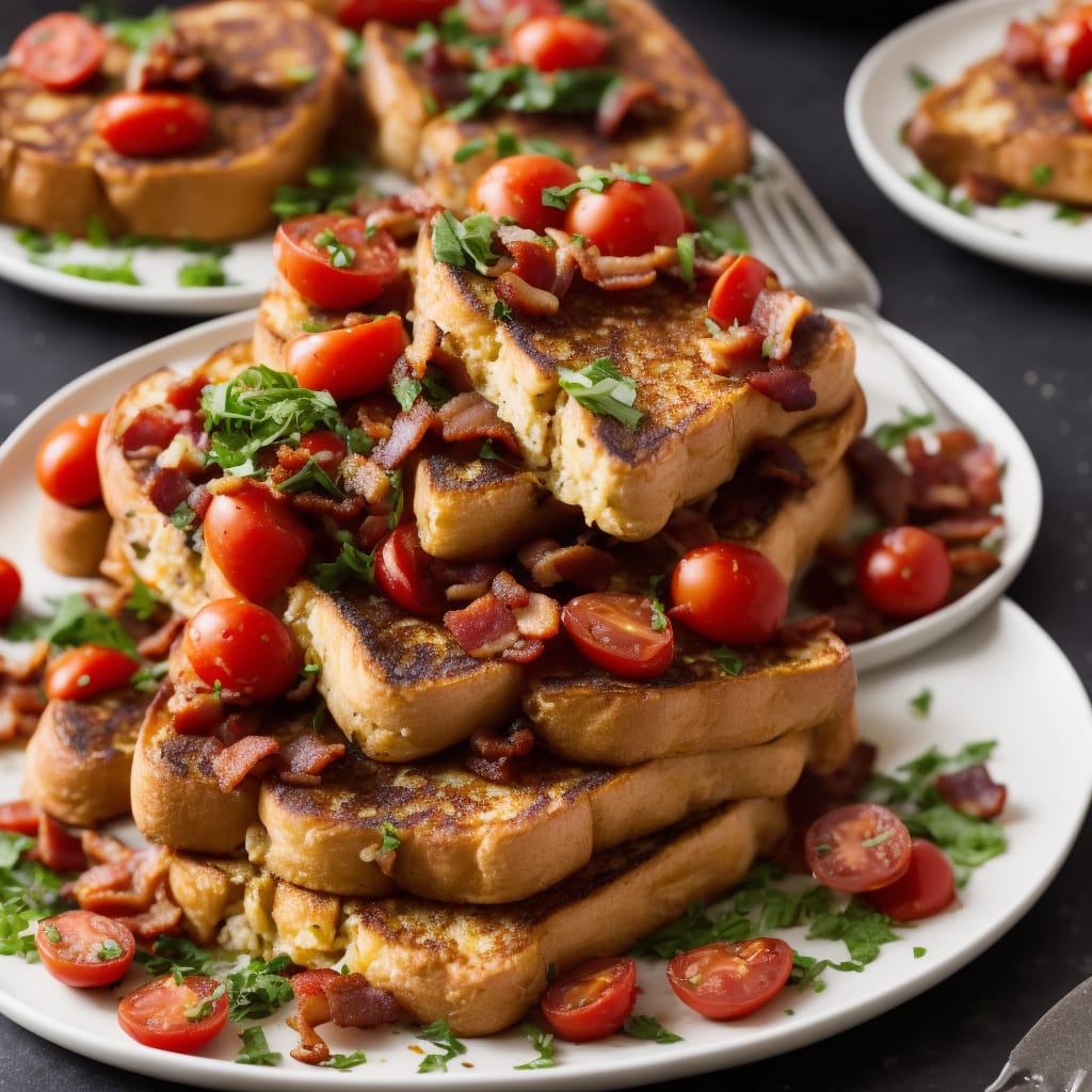 Mushroom, Bacon & Tomato French Toast