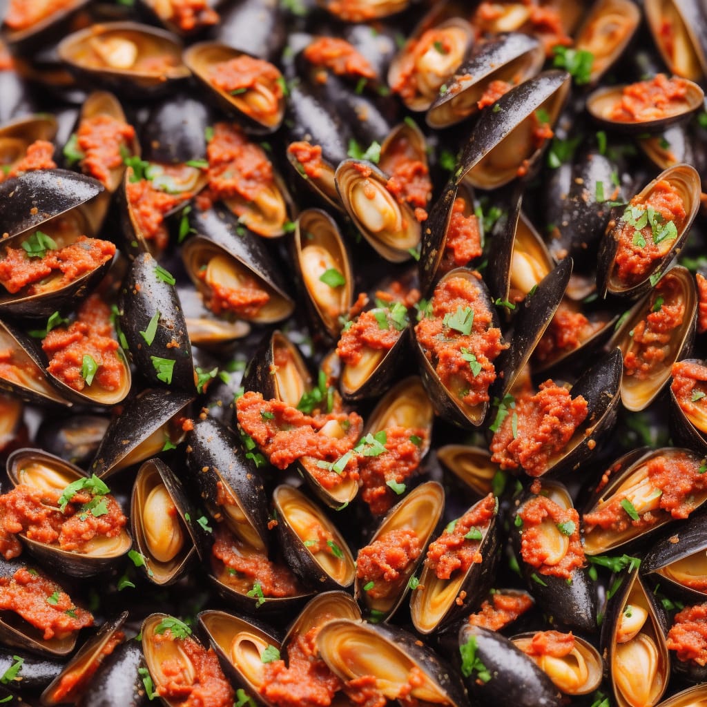 Mussels in Red Pesto