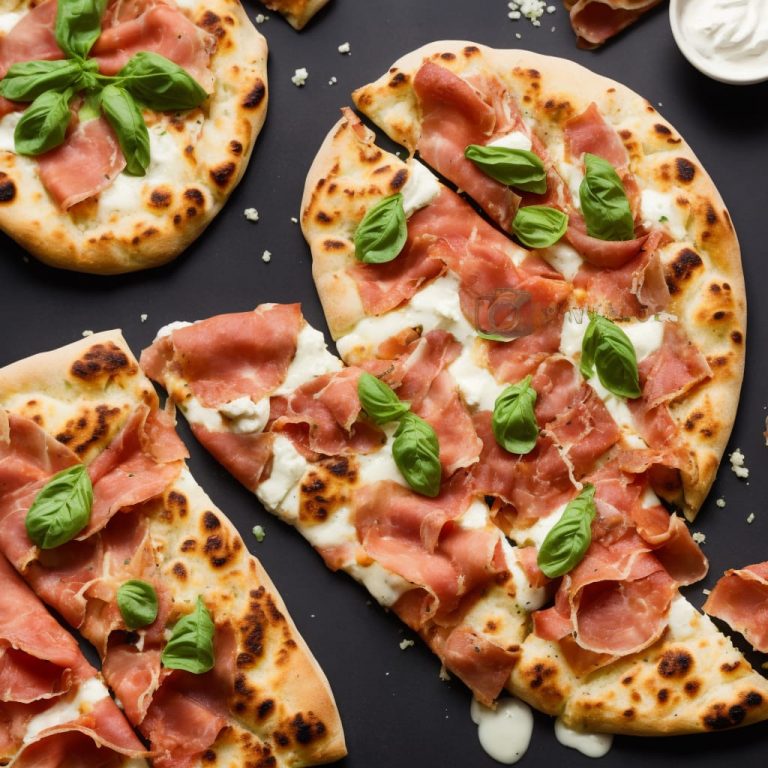 Naan Bread Margherita Pizza with Prosciutto Recipe