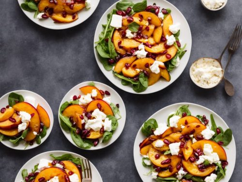 Nectarine Salad with Goat's Cheese Toasts
