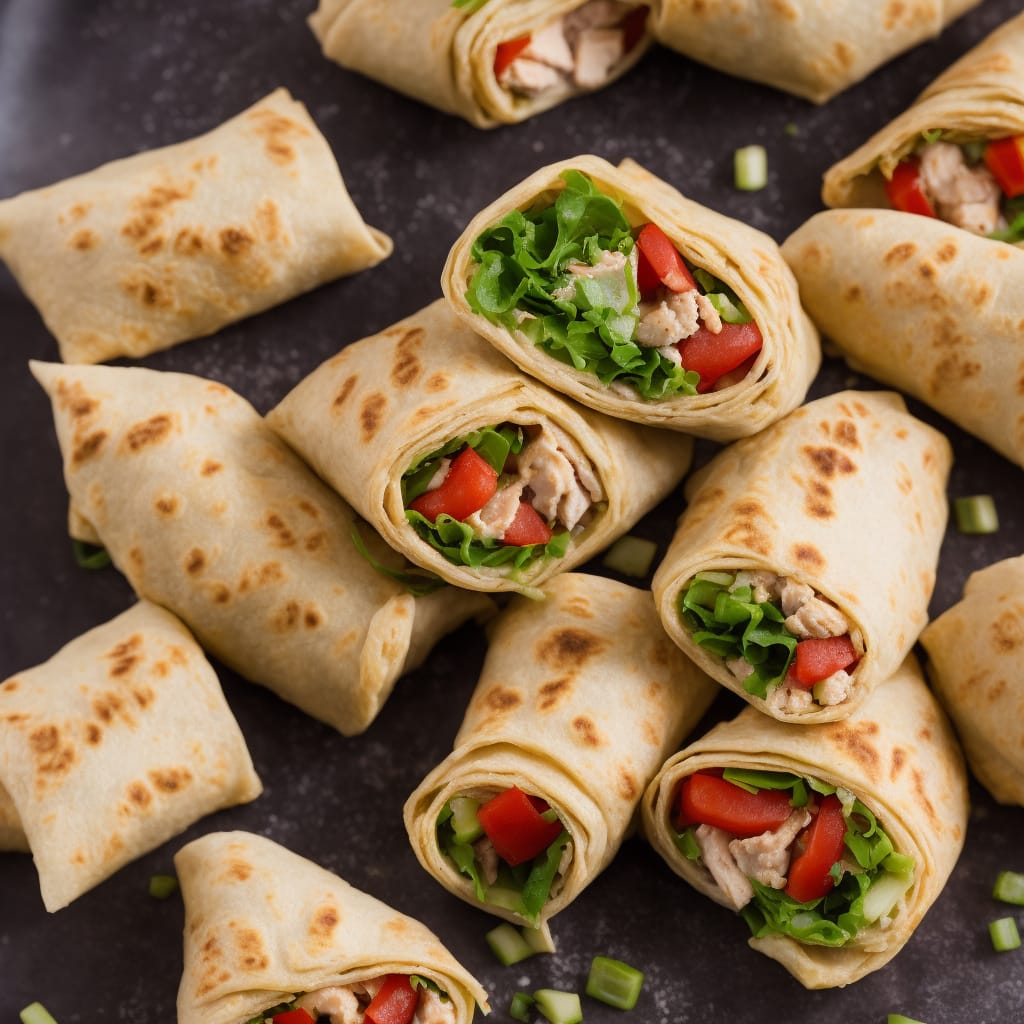 No-roll Chicken Pastry Wraps