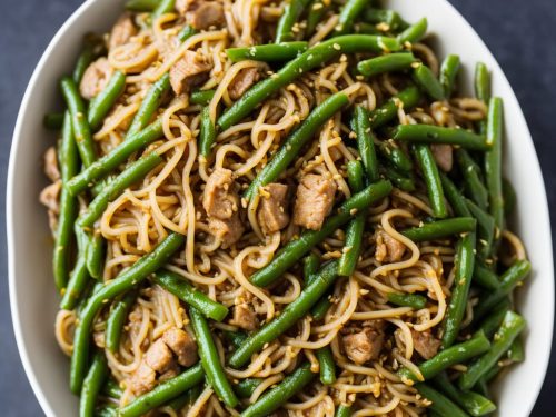 Noodles with Turkey, Green Beans & Hoisin
