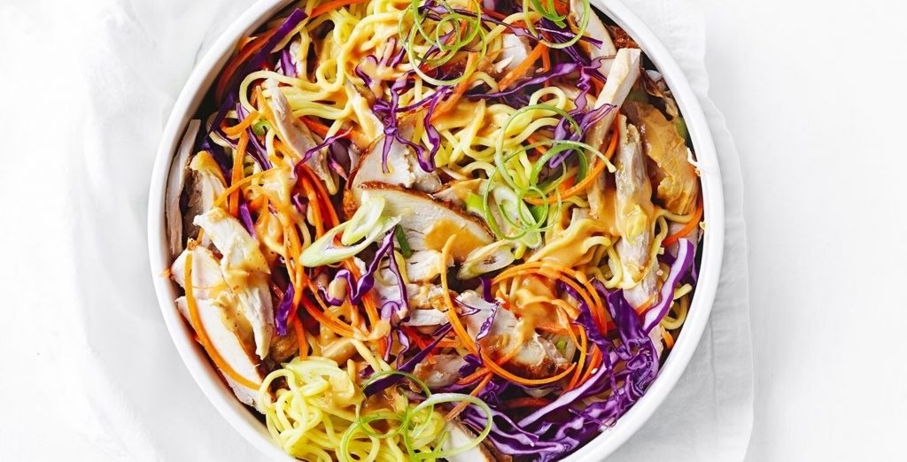 Nutty Chicken with Noodle Salad
