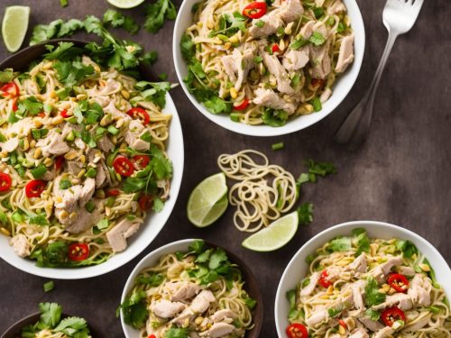 Nutty Chicken with Noodle Salad