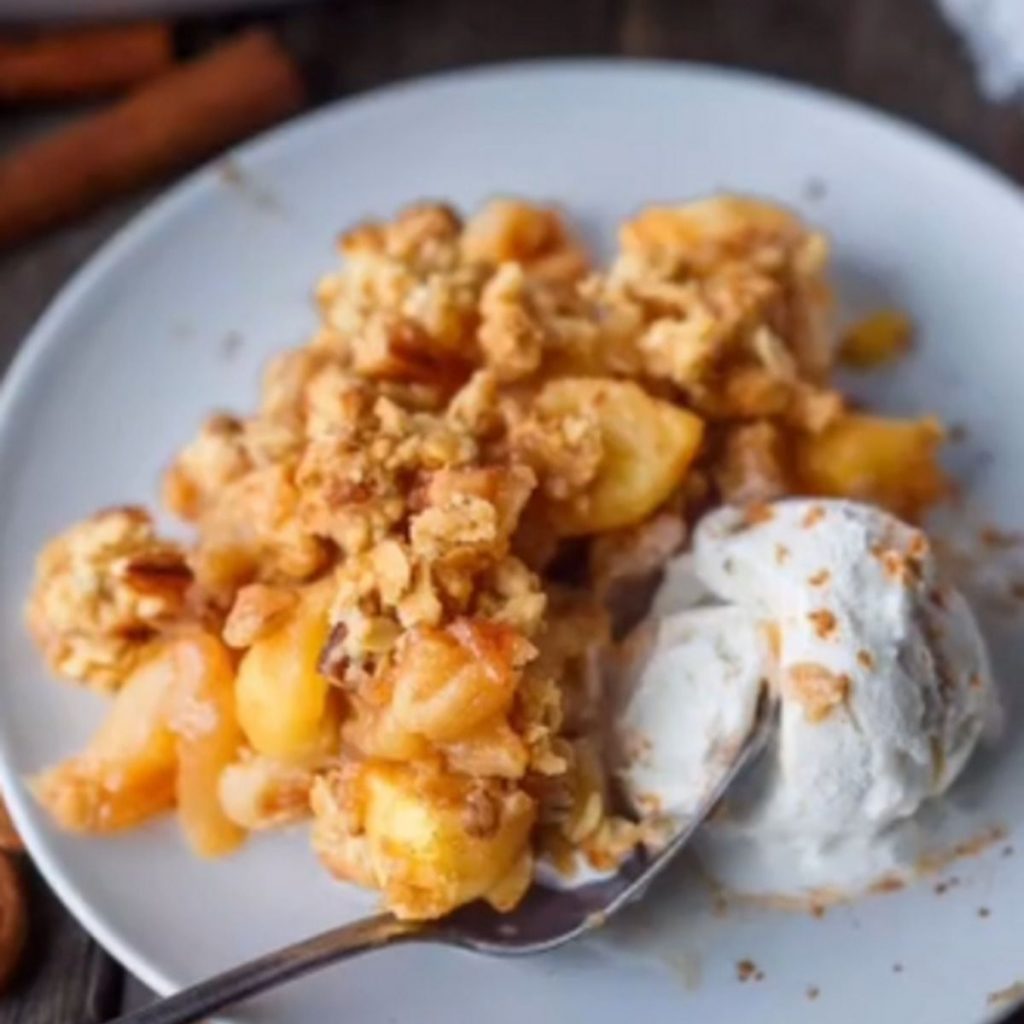 Oaty Nutty Apple Crumble