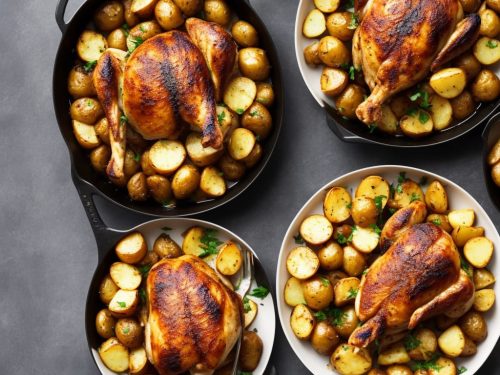 One-pan roast chicken & potatoes
