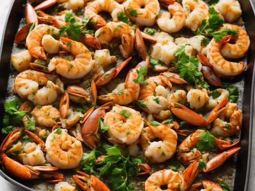 One-Pan Seafood Roast with Smoky Garlic Butter