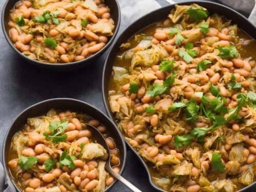 One-Pot Cabbage & Beans with White Fish