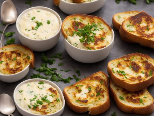Onion Soup with Cheese Herb Toasts