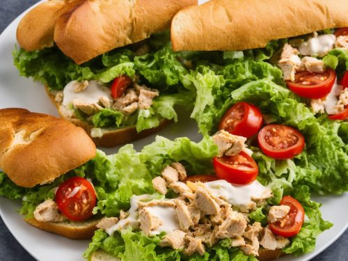 Open Chicken Caesar Sandwich