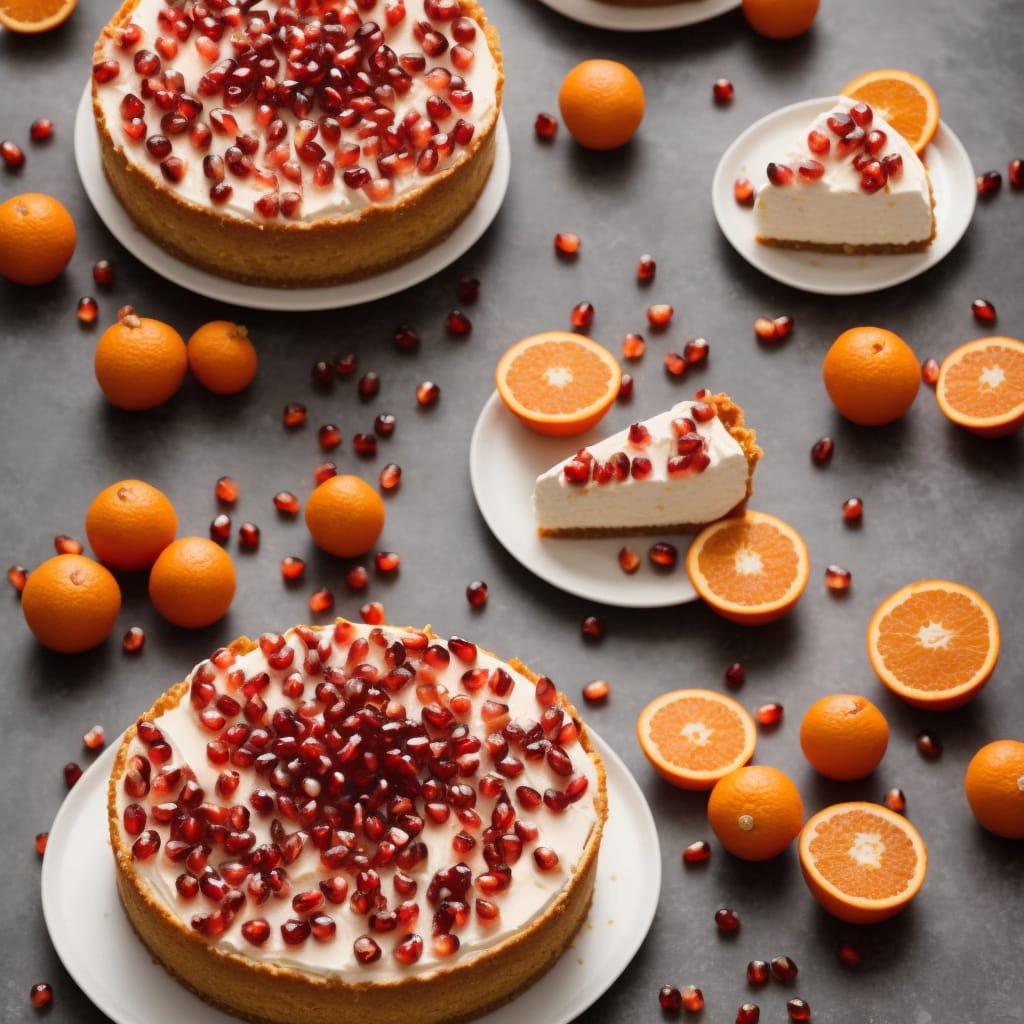 Orange & Pomegranate Cheesecake