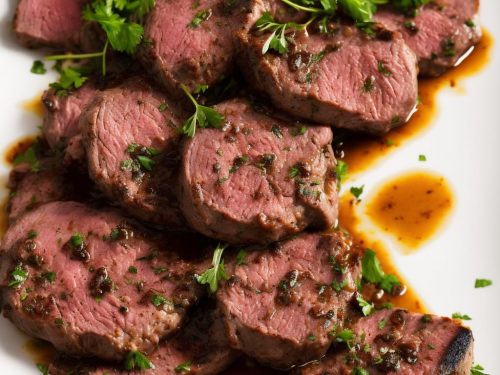 Ostrich Steaks with Calvados Sauce