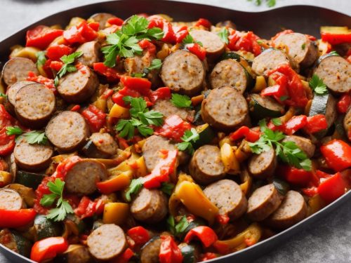 Oven-baked Ratatouille & Sausages