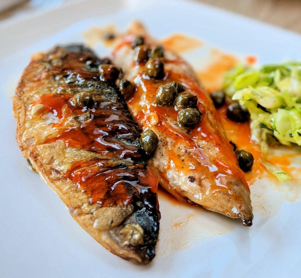 PanFried Mackerel with Orange Salsa Recipe