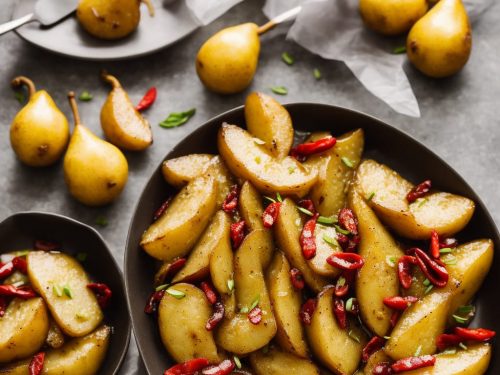 Pan-fried Pears with Ginger & Chilli Butter