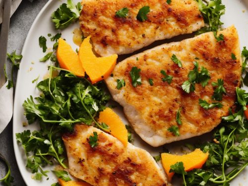 Pan-fried White Fish with Polenta & Orange Crust