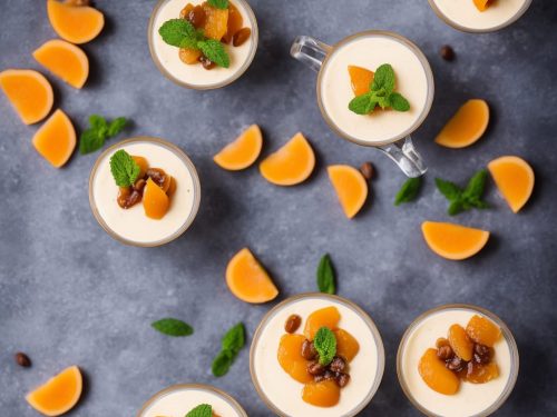 Panna Cotta with Apricot Compote