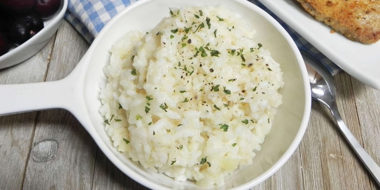 ParmesanBlack Pepper Arborio Rice Pilaf Recipe