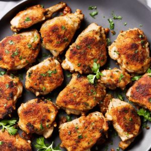 Parmesan-Crusted Chicken Thighs