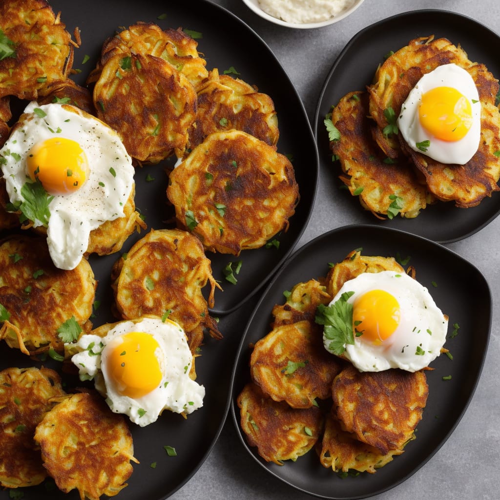Parsnip Latkes with Smoked Haddock & Poached Egg