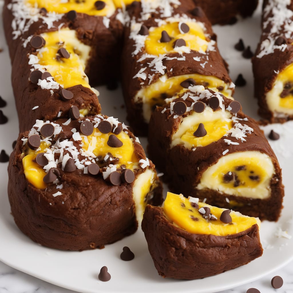 Passion Fruit, Chocolate & Coconut Roulade