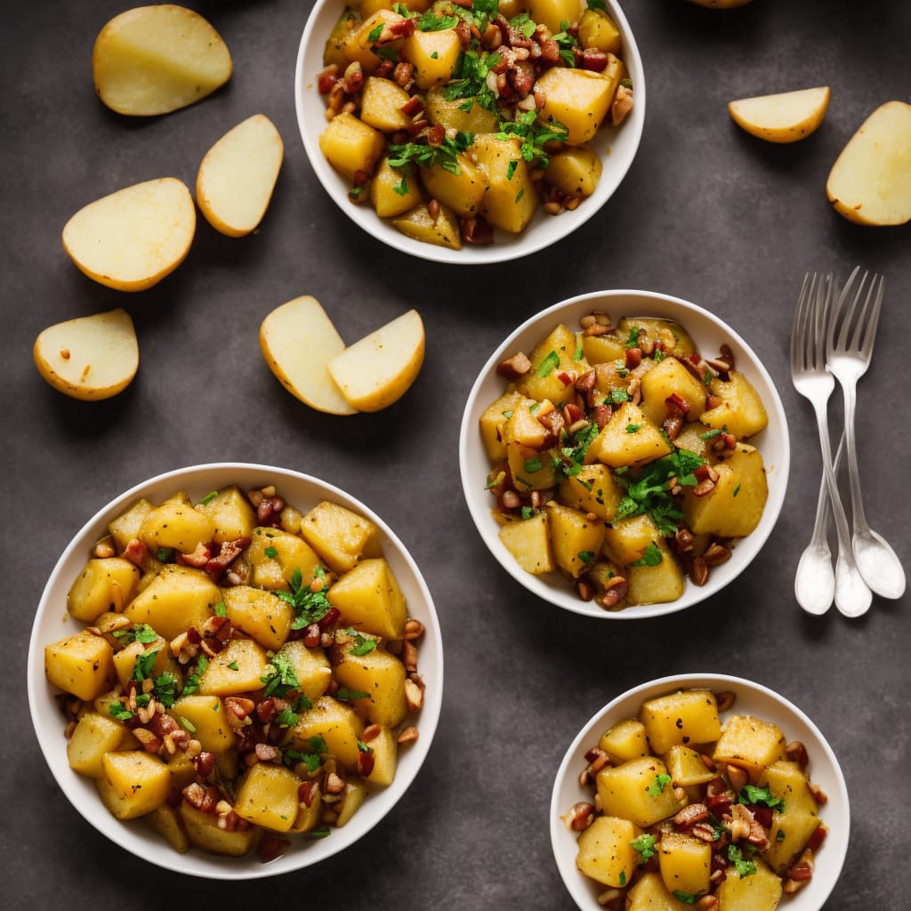 Patate in agrodolce (Sweet & sour warm potato salad)